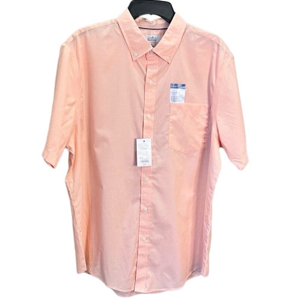 Croft & Barrow button down short sleeve shirt, size X large